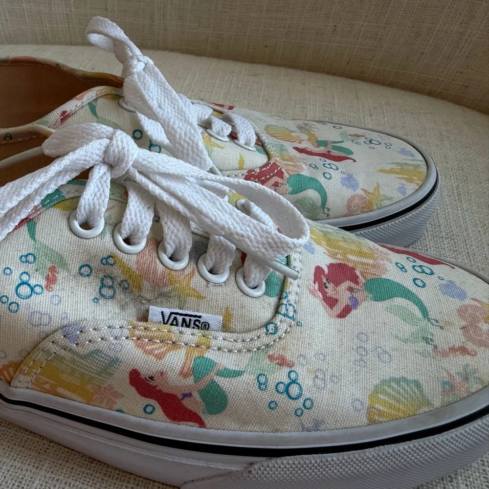 Vans x Disney The Little Mermaid Ariel Sneakers 2015 Limited Release Size 9 - Picture 6 of 10